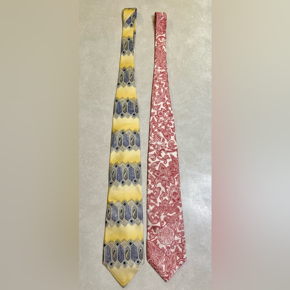VANZON 391 SING THONG & STAFFORD Neckties Neck Tie 100% Silk Italian Thailand
